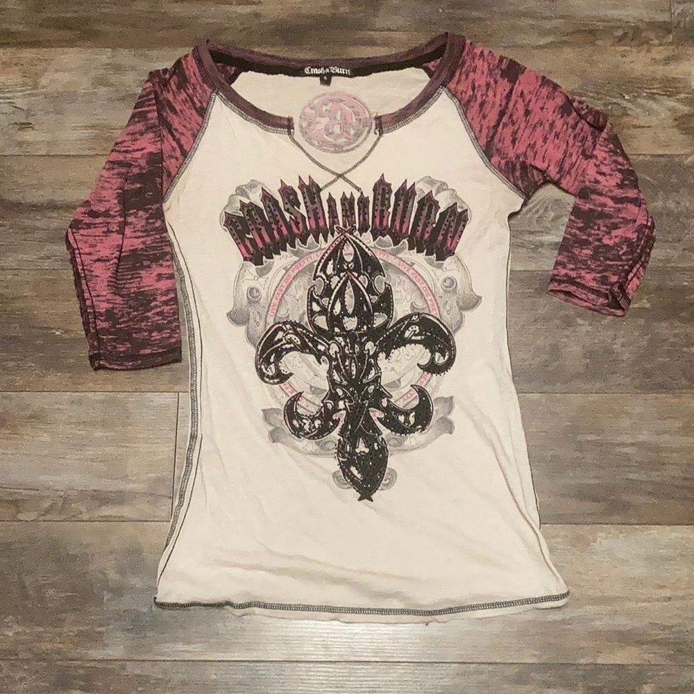 Crash & Burn Fleur De Lis T-Shirt